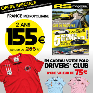 Abonnement France métropolitaine 2 ans        <span style="color: #EE7E2C"><strong>AVEC LE POLO DRIVERS' CLUB, SOIT 100€ D'ECONOMIE ! </strong></span>