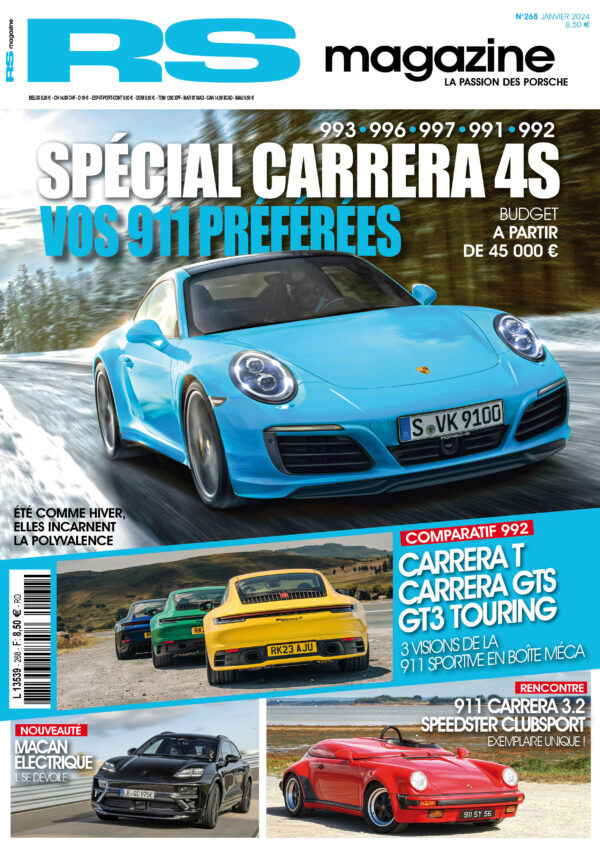 RS-magazine-numero-268-janvier-2024-porsche-911-boxster-cayman-cayenne-macan-panamera-taycan